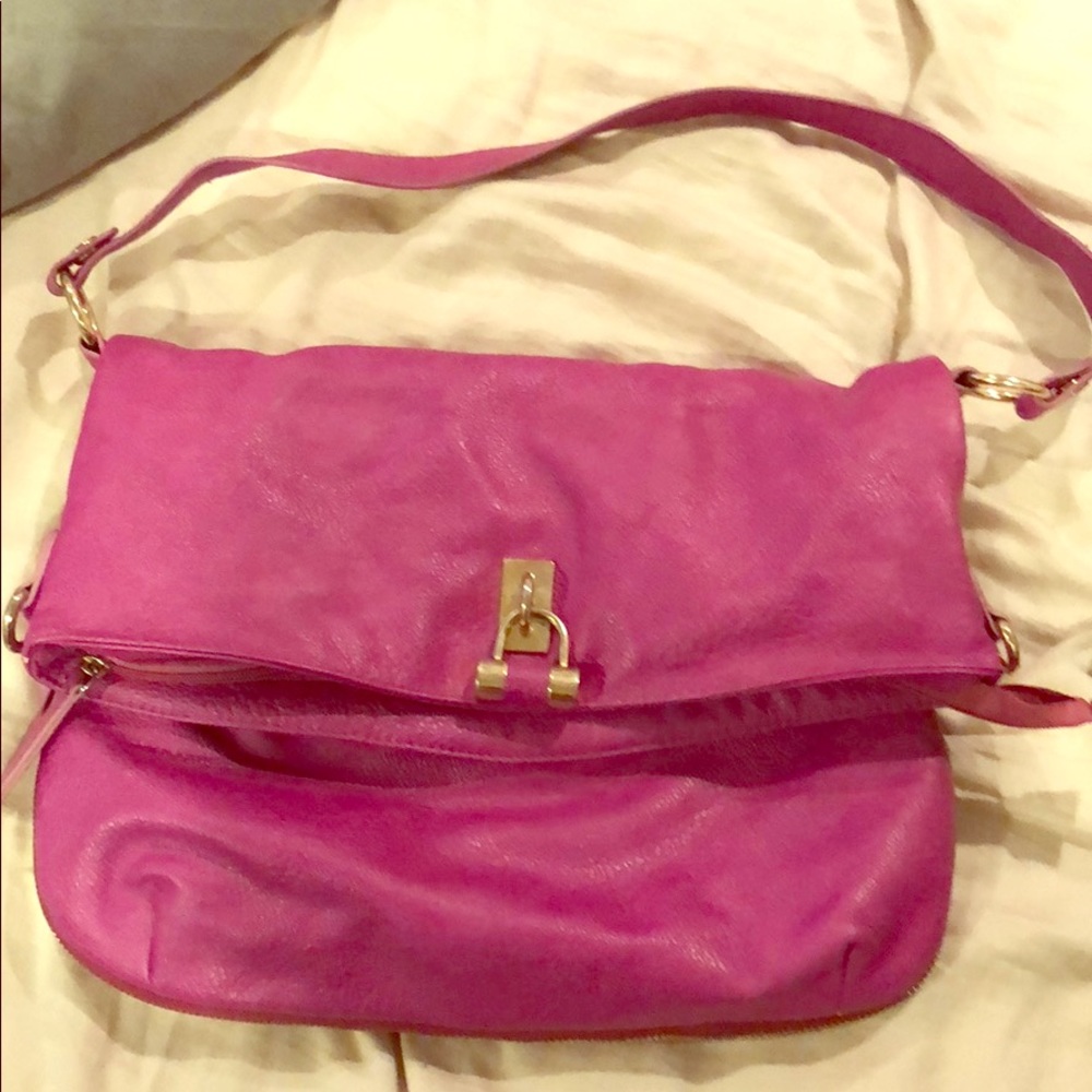 Francesca’s bright purple purse